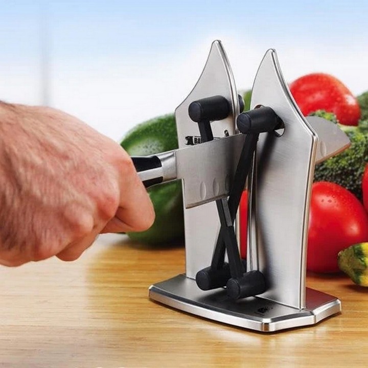 Afilador Cuchillos Manual Resorte Multiusos Portatil