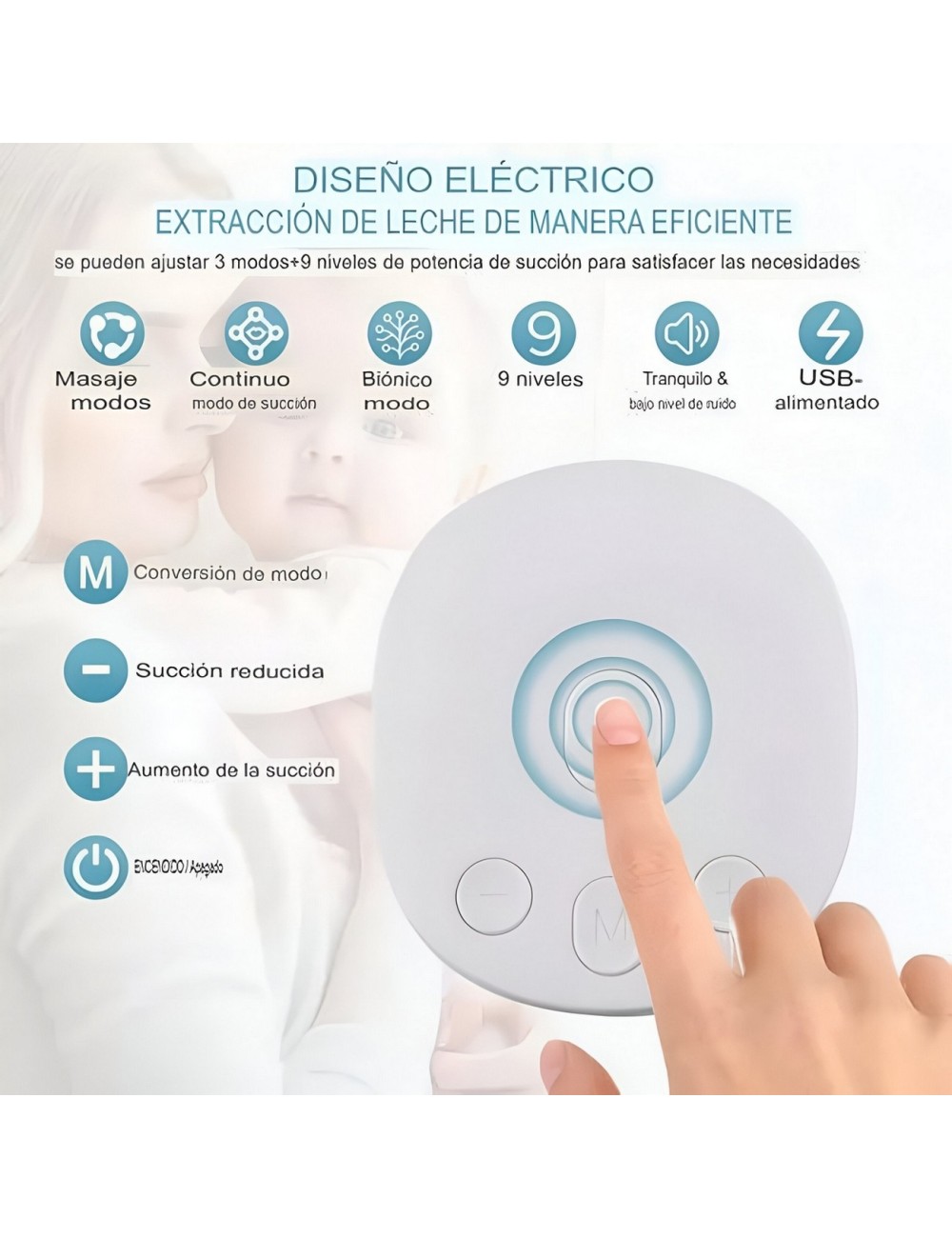 Extractor De Leche Eléctrico Recargable Portable My-371