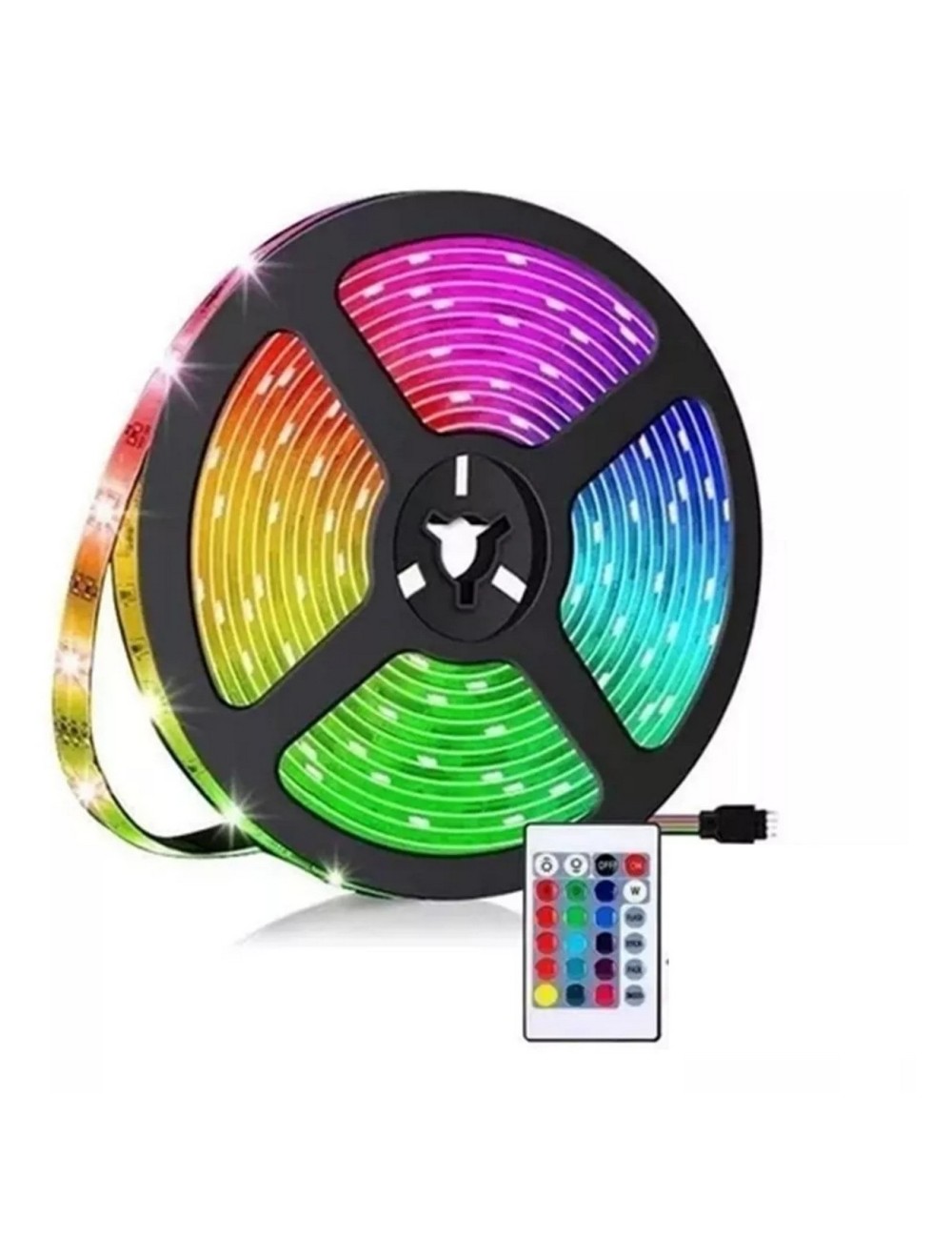 Luces De Tira Led 5mts Rgb Kit De Tira De Luz Con Control