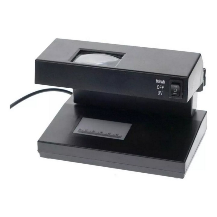 Probador Detector Billetes Falsos Luz Uv Y Lupa Ad-2138