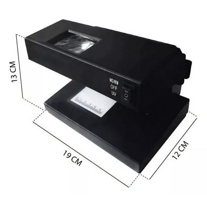 Probador Detector Billetes Falsos Luz Uv Y Lupa Ad-2138