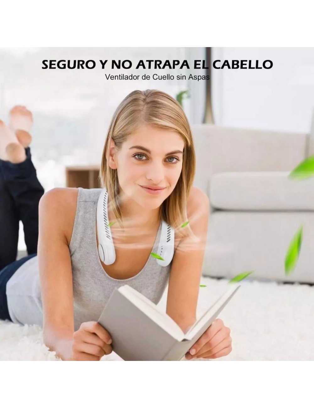 Ventilador Portatil De Cuello Recargable Personal Usb