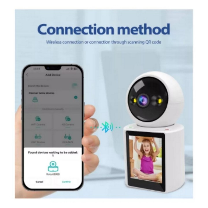 Camara De Seguridad Wifi Ip Videollamada Robotica Full Hd
