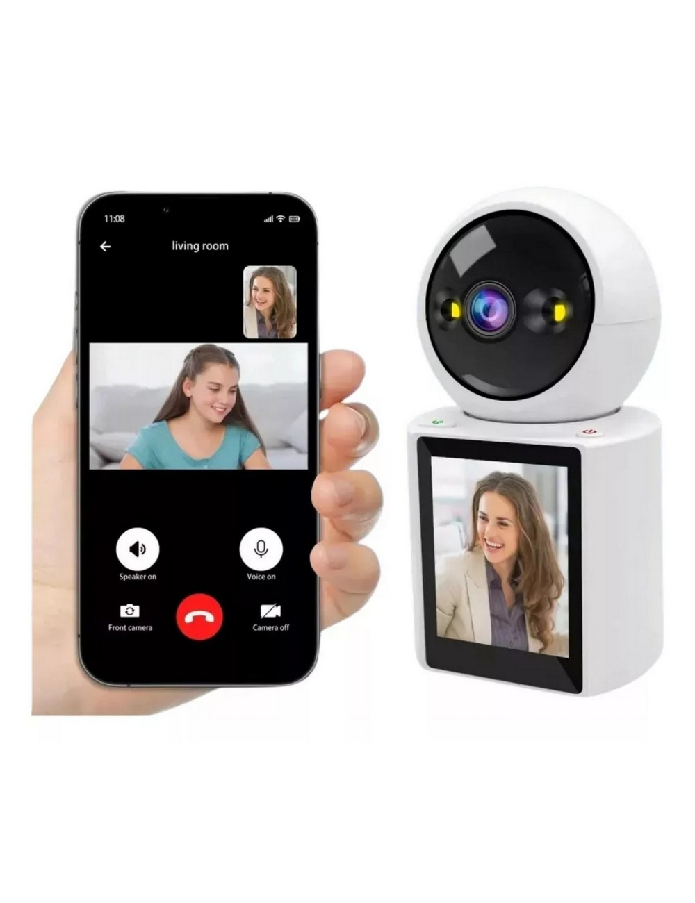 Camara De Seguridad Wifi Ip Videollamada Robotica Full Hd