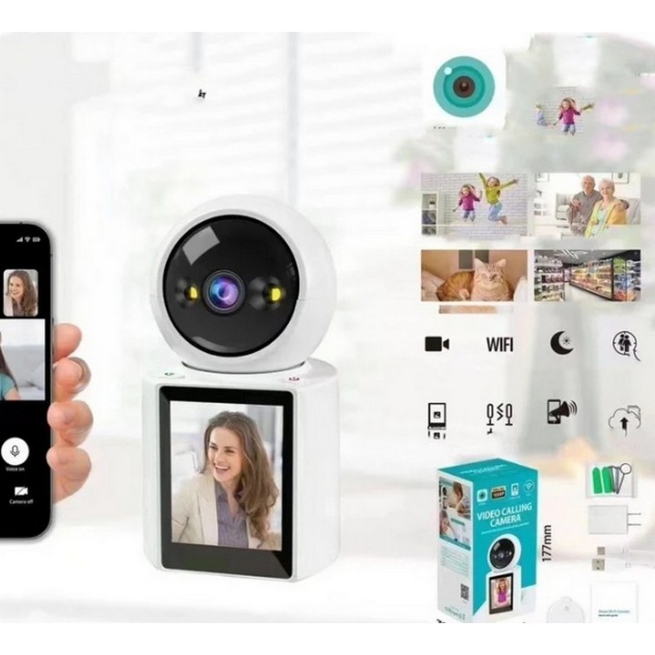 Camara De Seguridad Wifi Ip Videollamada Robotica Full Hd