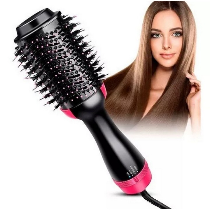 Cepillo Eléctrico Secador Voluminizador Alisador Lemman
