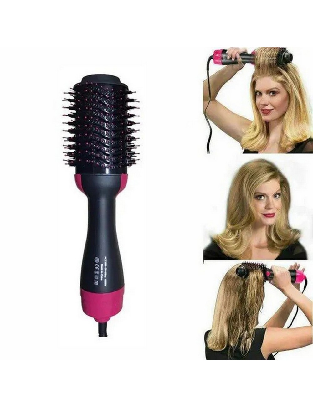 Cepillo Eléctrico Secador Voluminizador Alisador Lemman