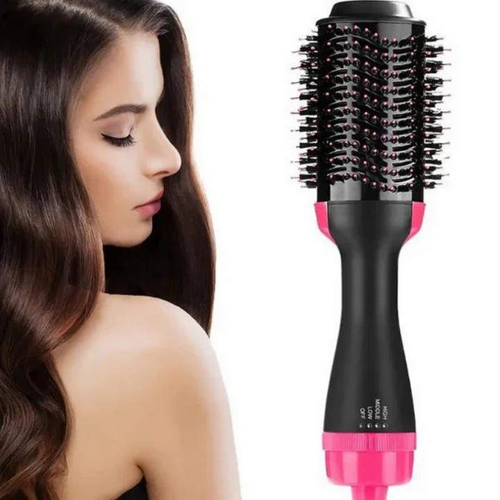 Cepillo Eléctrico Secador Voluminizador Alisador Lemman