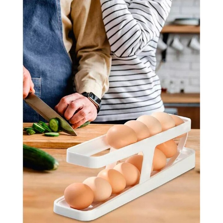 Organizador De Bandejas Dispensador Para Huevos
