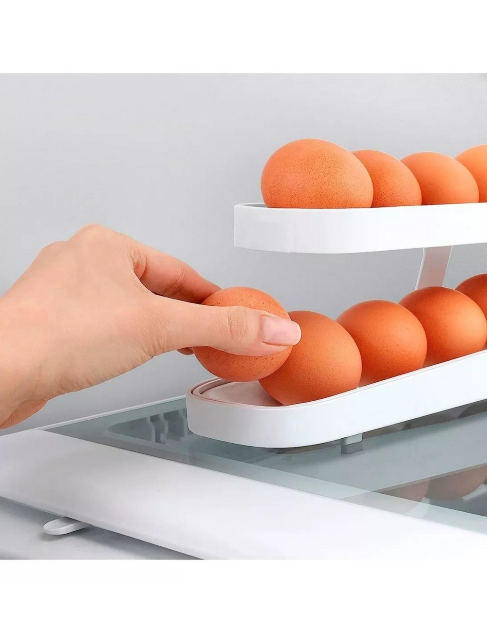 Organizador De Bandejas Dispensador Para Huevos