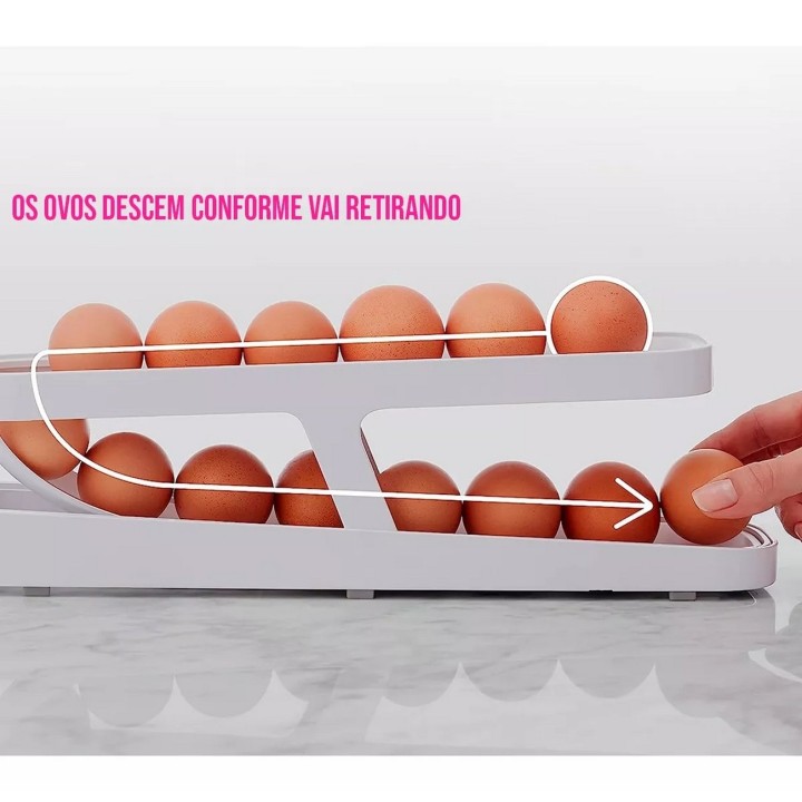 Organizador De Bandejas Dispensador Para Huevos