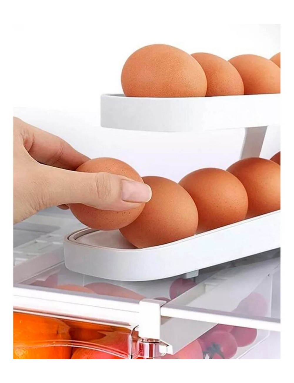 Organizador De Bandejas Dispensador Para Huevos