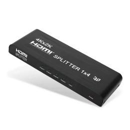 Splitter Hdmi 1x4 4k Uhd 2k Full Hd 3d C/ Fuente 4 Pantallas