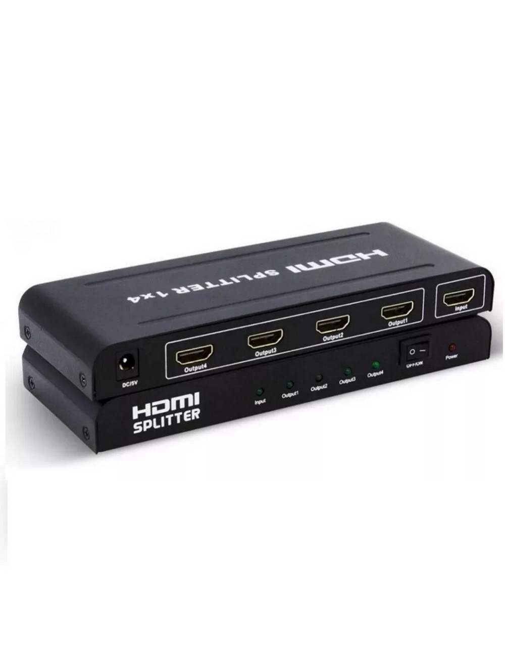 Splitter Hdmi 1x4 4k Uhd 2k Full Hd 3d C/ Fuente 4 Pantallas
