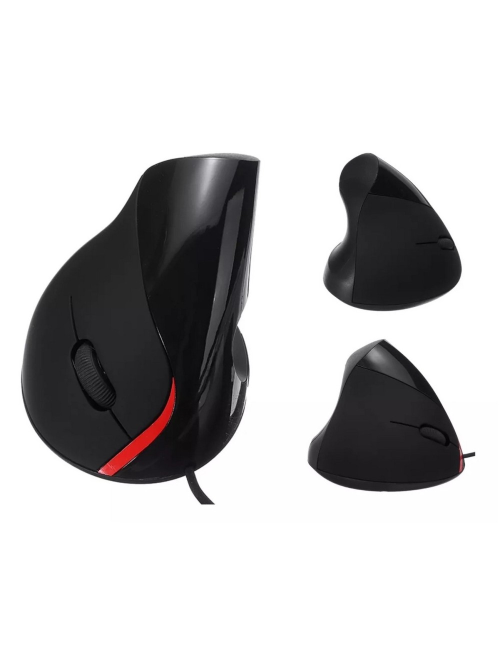 Mouse Vertical Ergonómico Oficina Usb 5 Botones Optico Cable