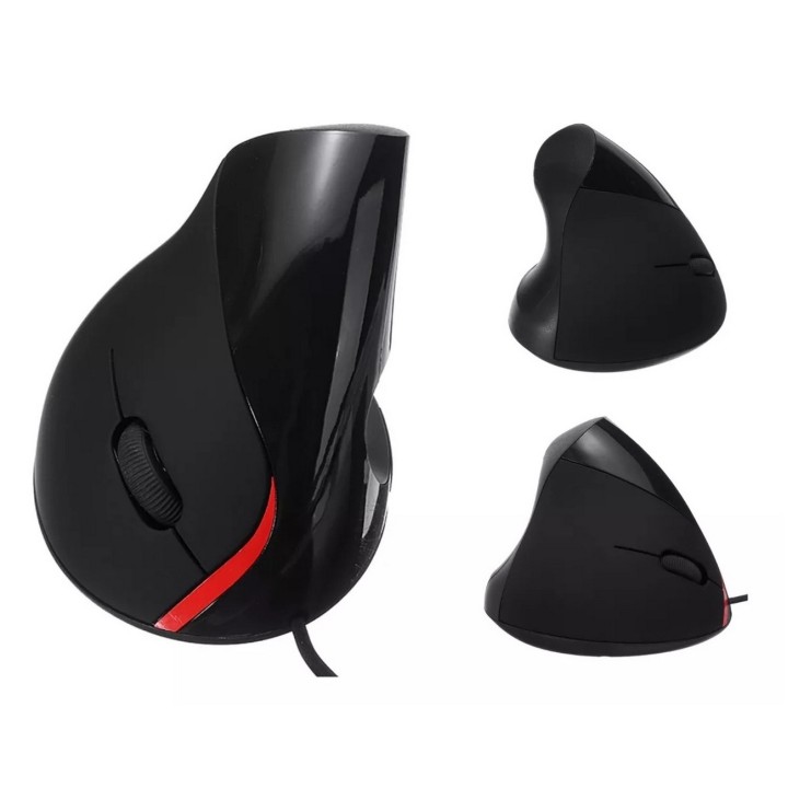 Mouse Vertical Ergonómico Oficina Usb 5 Botones Optico Cable