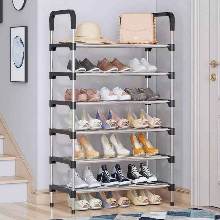 Organizador Zapatero Metálico 6 Niveles Calzado 18 Pares