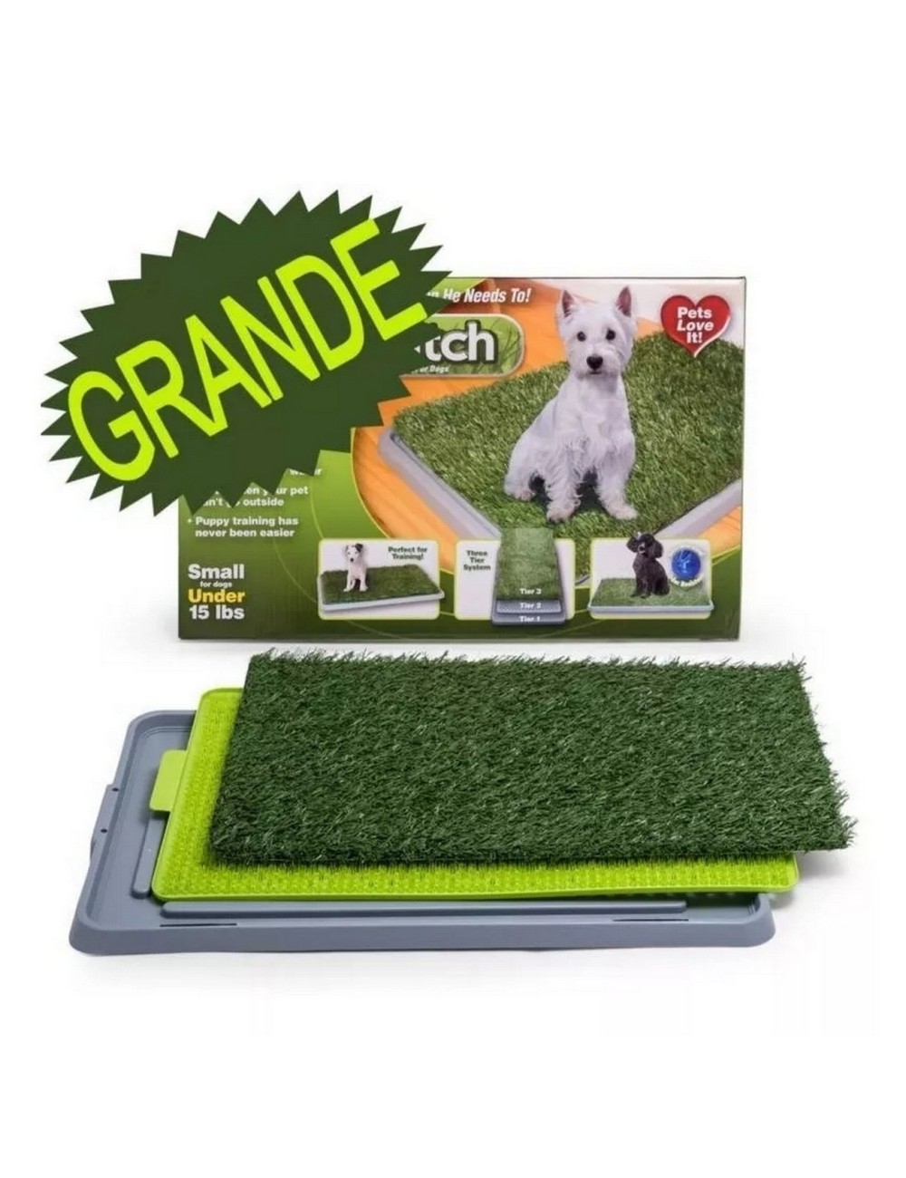 Tapete De Entrenamiento Para Perro Mascota Alfombra Cesped