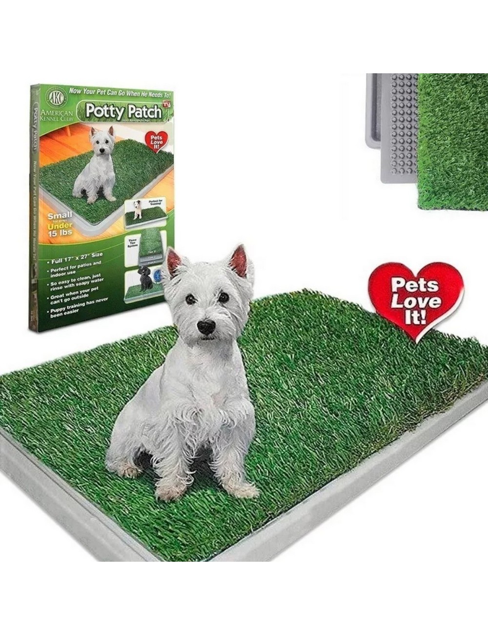 Tapete De Entrenamiento Para Perro Mascota Alfombra Cesped