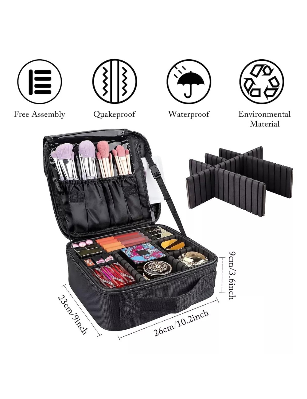 Maletín Maquillaje Cosmetiquera, Estuche De Maquillaje