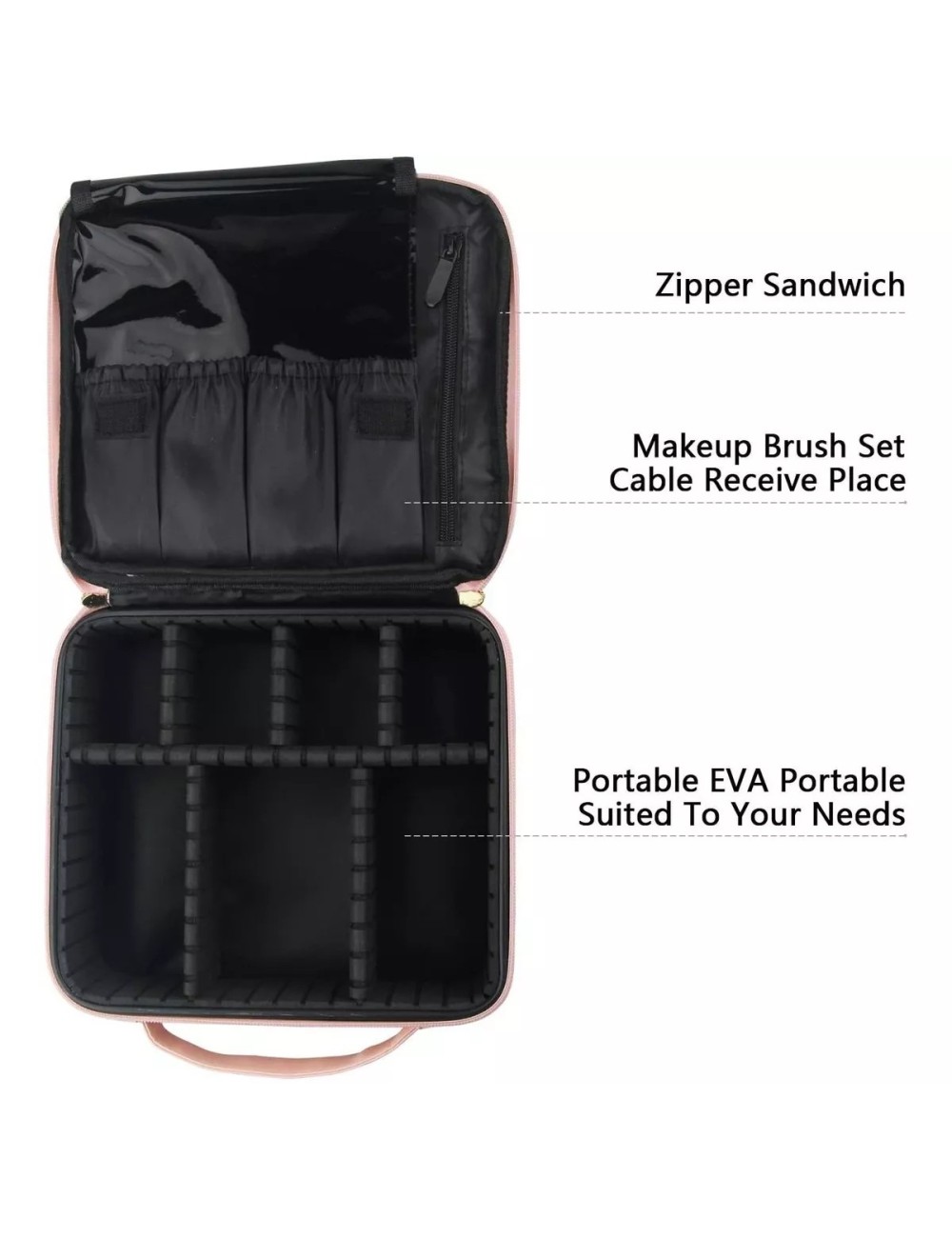 Maletín Maquillaje Cosmetiquera, Estuche De Maquillaje