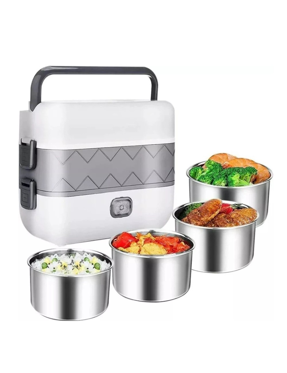 Lonchera Calentador Fiambrera Portacomida Eléctrica Apilable
