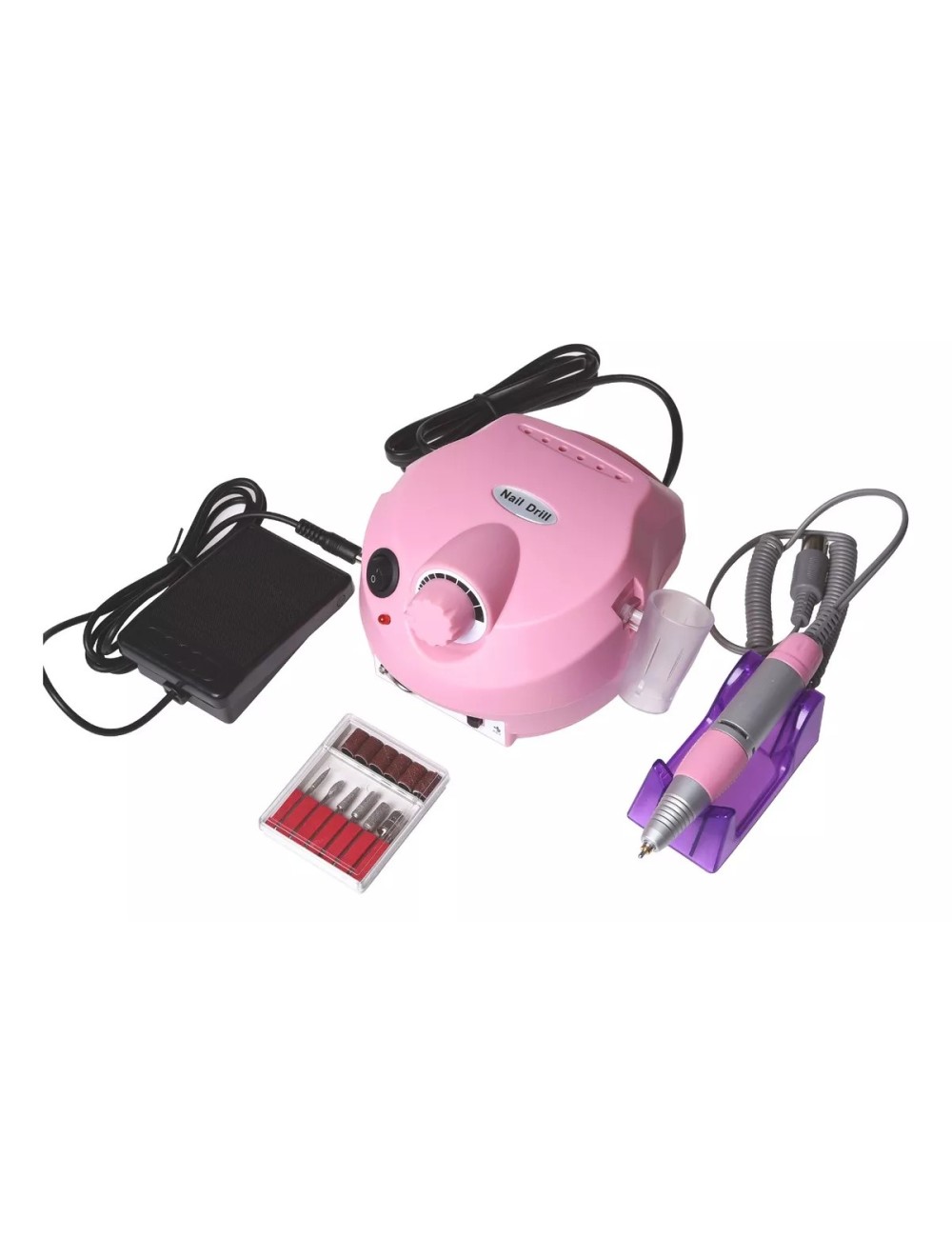 Kit Pulidor De Uñas Eléctrico Profesional Manicure Dm-202