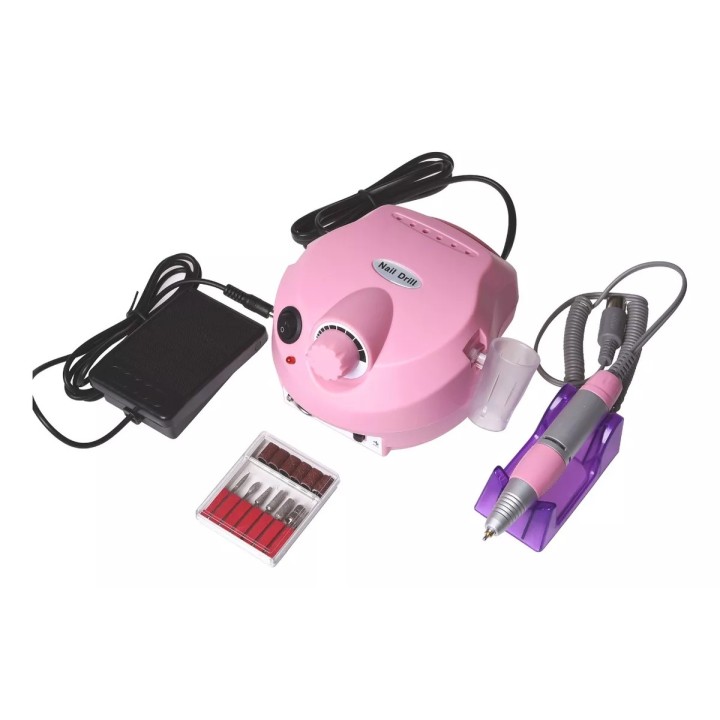Kit Pulidor De Uñas Eléctrico Profesional Manicure Dm-202