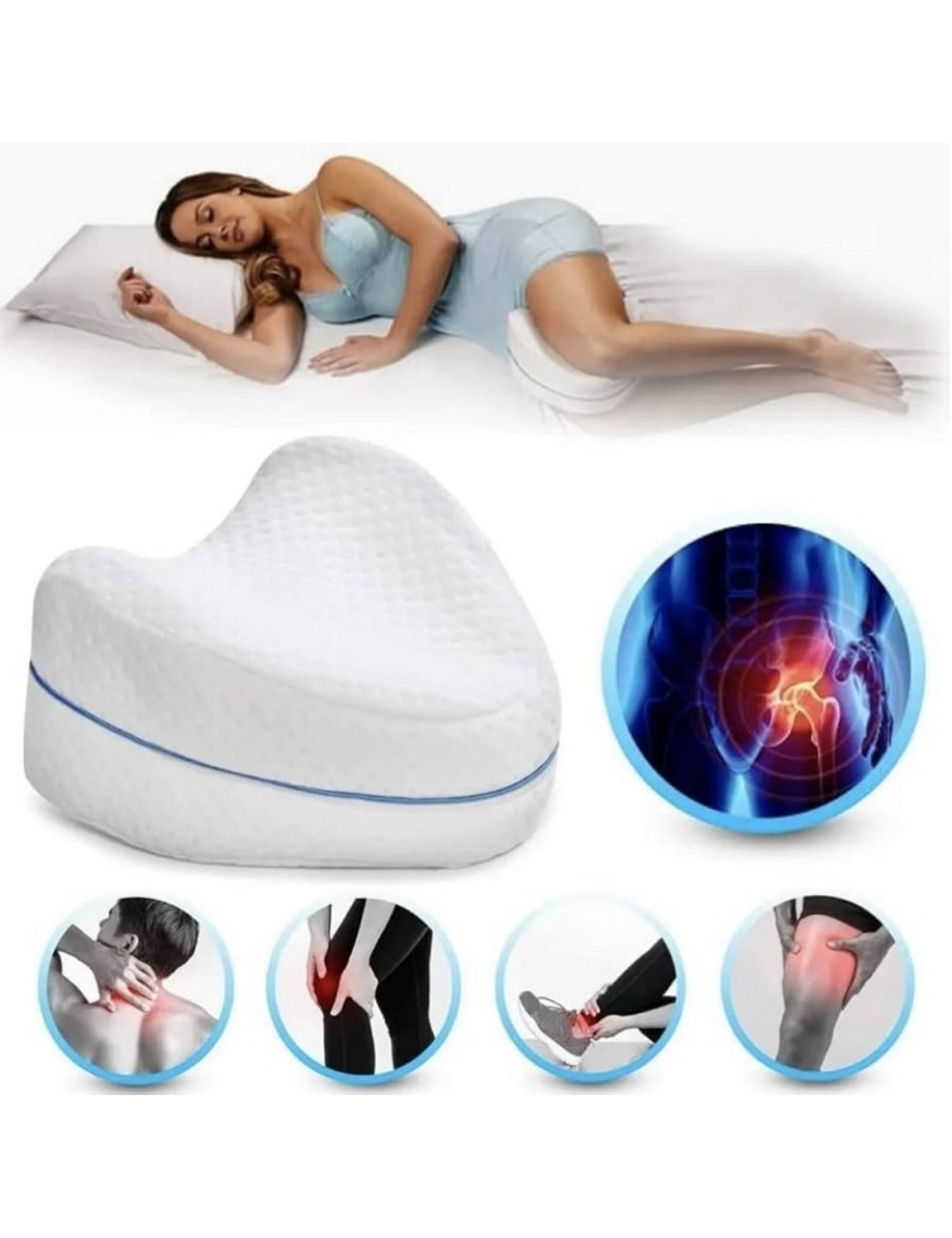Almohada Para Piernas Leg Pillow Alinea Cadera Y Espalda