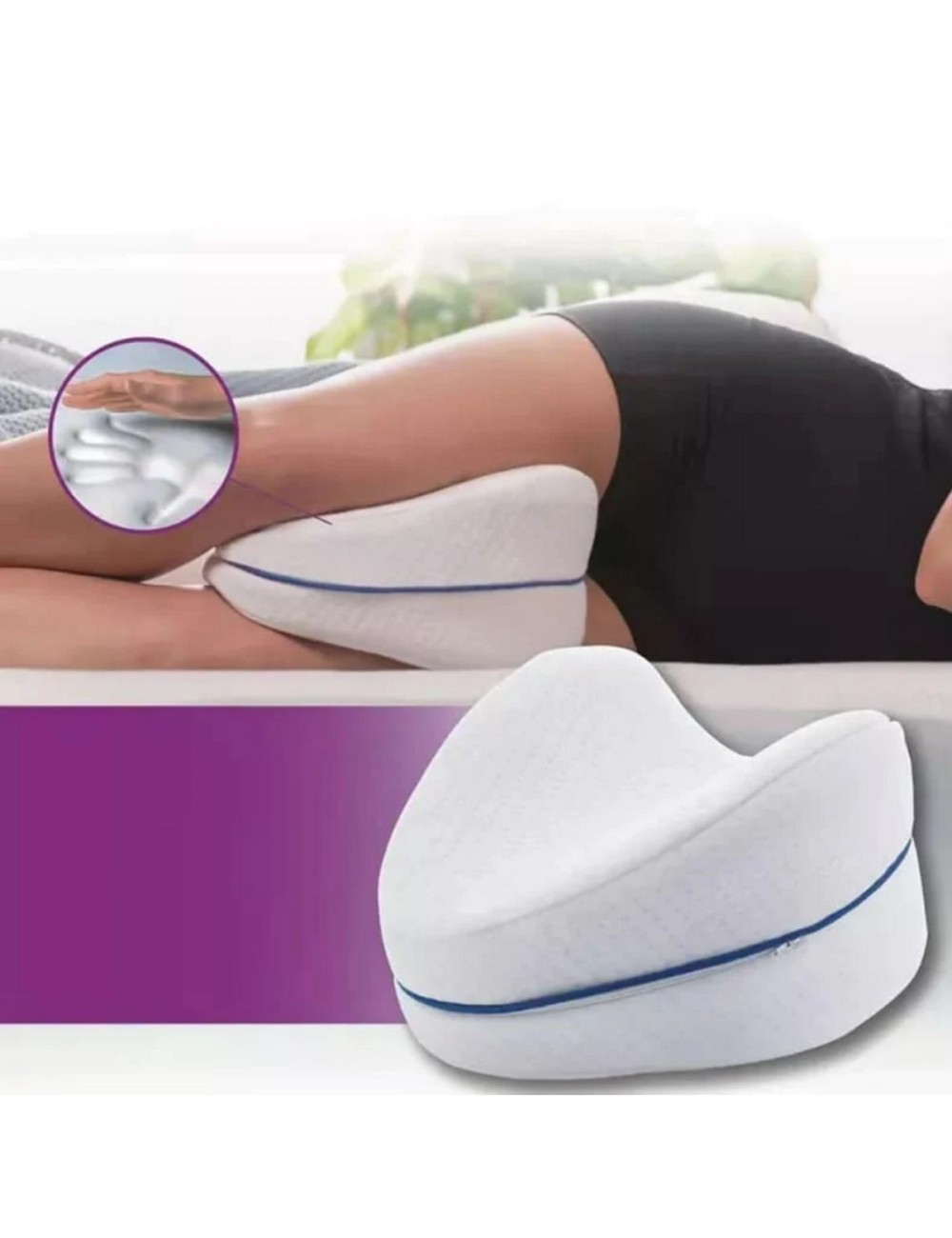 Almohada Para Piernas Leg Pillow Alinea Cadera Y Espalda