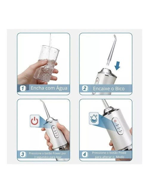 Irrigador Bucal Recargable