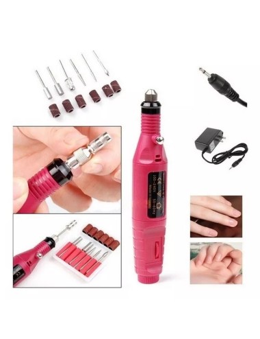 Kit Pulidor De Uñas Eléctrico Removedor Acrilico Manicure