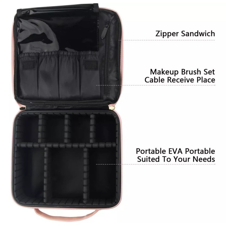 Maletín Maquillaje Cosmetiquera, Estuche De Maquillaje