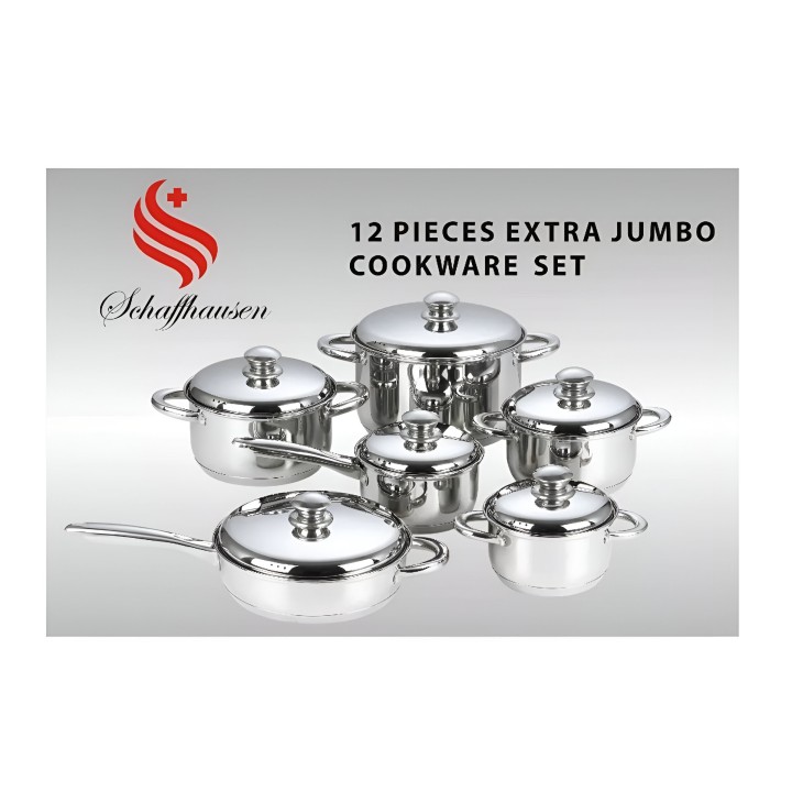 Ollas Acero Quirurgico Schaffhausen 12 Piezas Acero