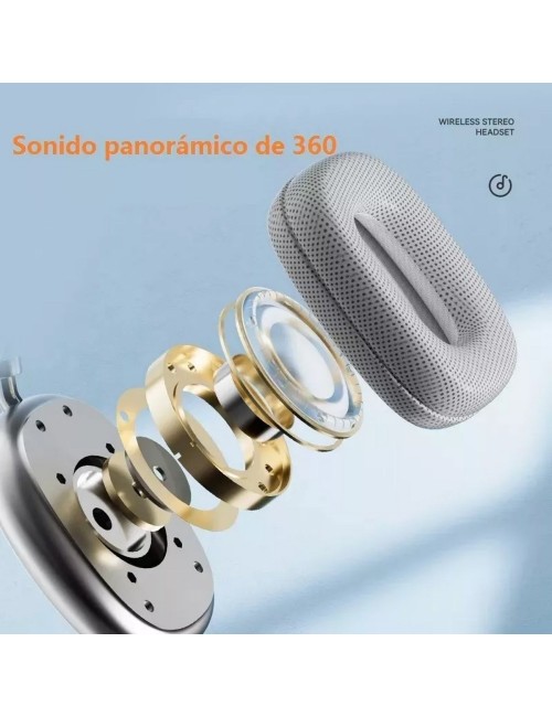 Audífonos Inalámbrico Diadema Con Microfono Bluetooth 400mah