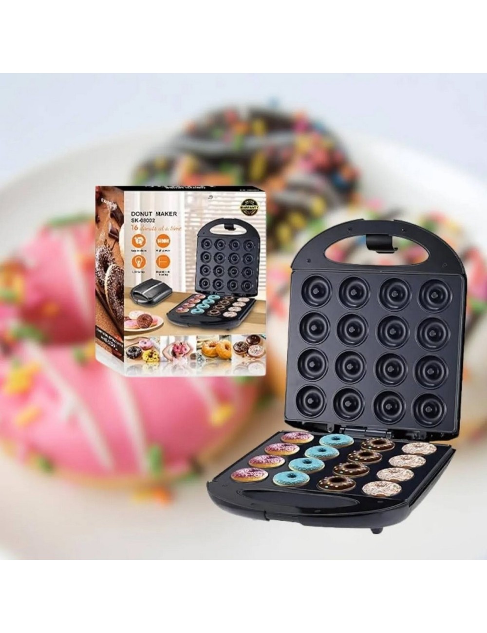Maquina Mini Donas X16 , Repostería Divertida Y Aperitivos