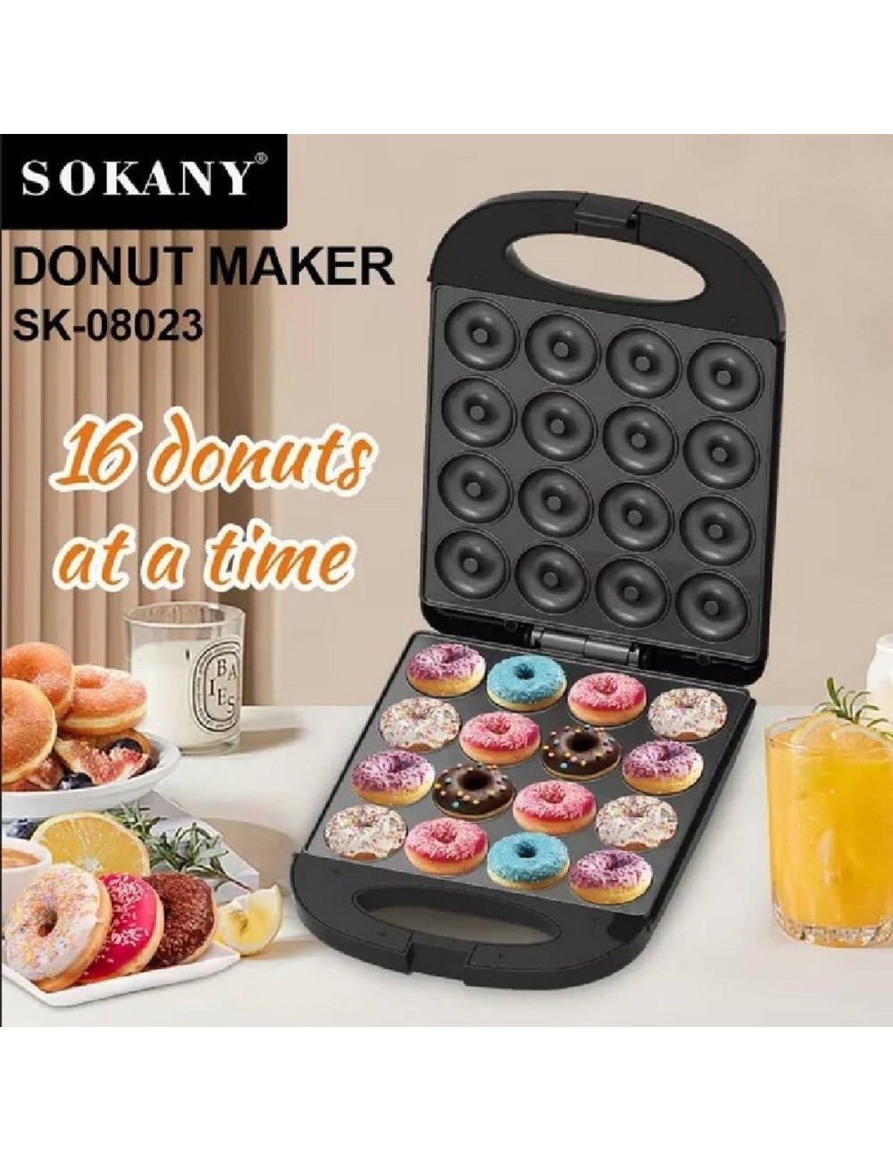 Maquina Mini Donas X16 , Repostería Divertida Y Aperitivos
