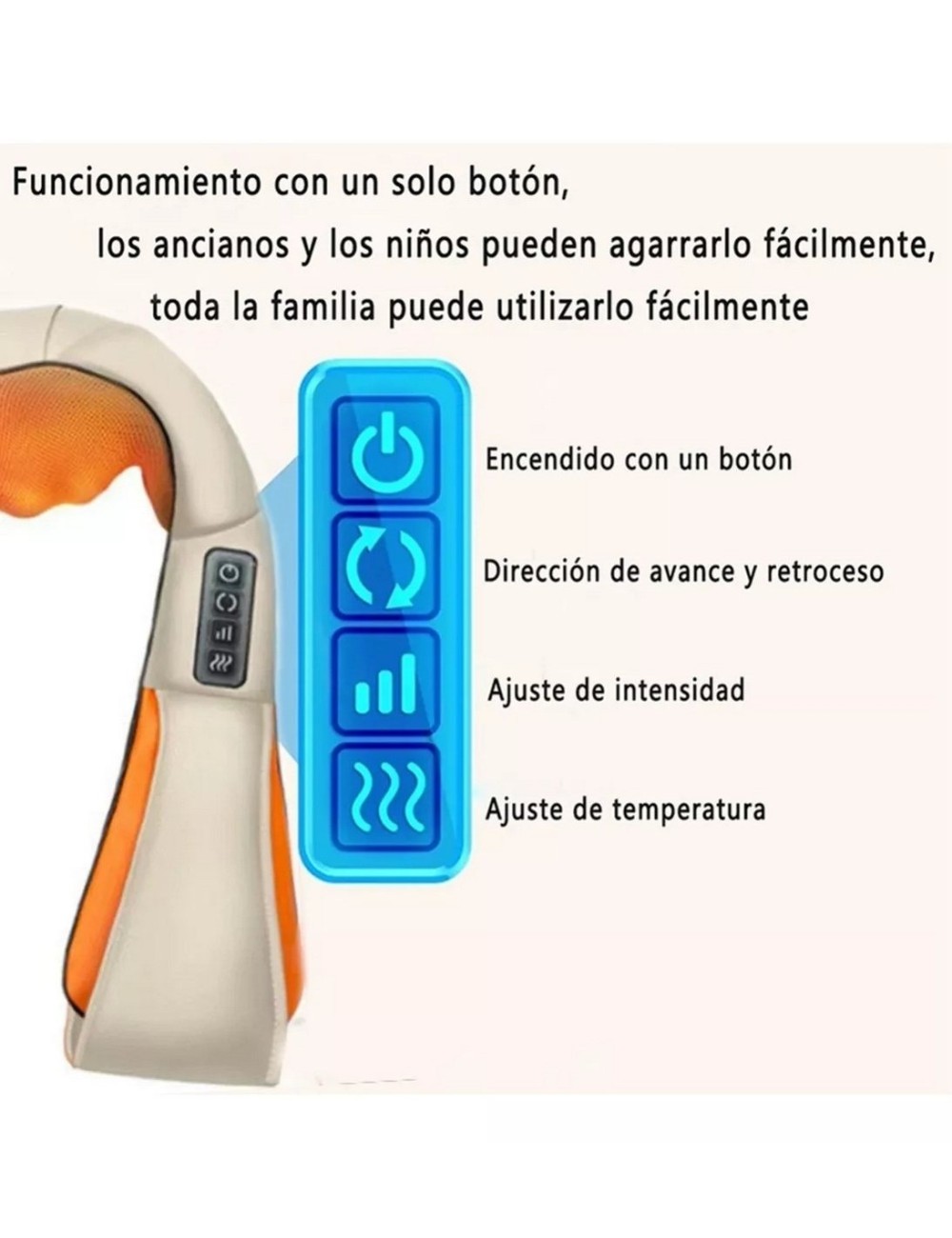 Masajeador Corporal Cervical Cuello Espalda Brazos Electrico