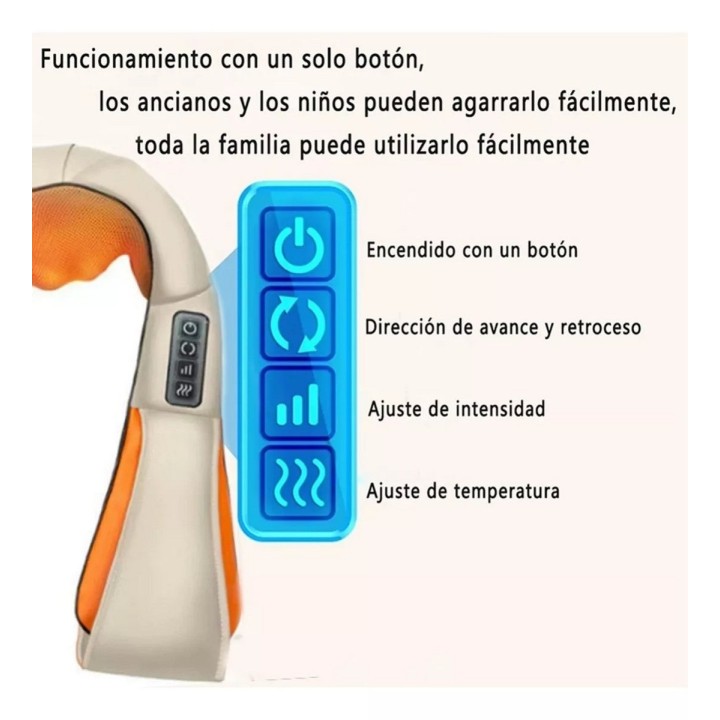 Masajeador Corporal Cervical Cuello Espalda Brazos Electrico