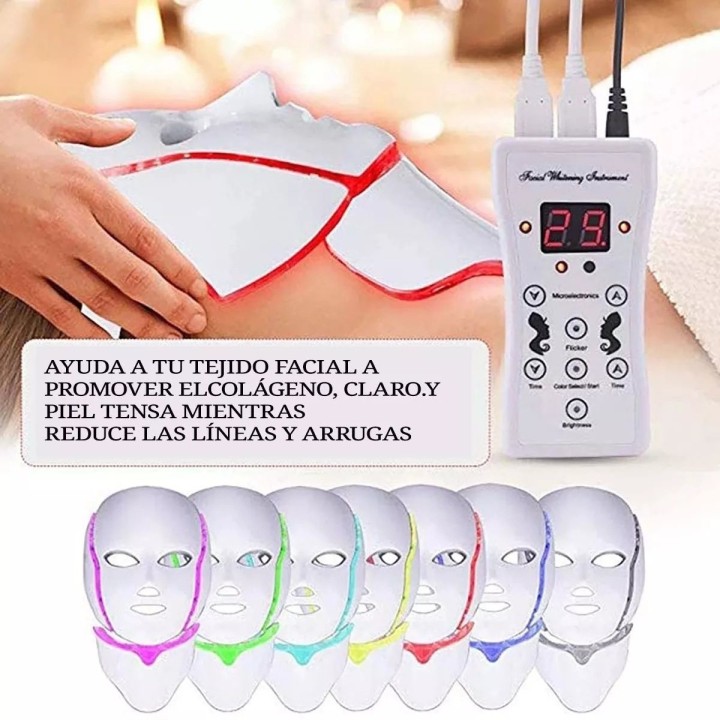 Mascara Facial Led 7 Colores