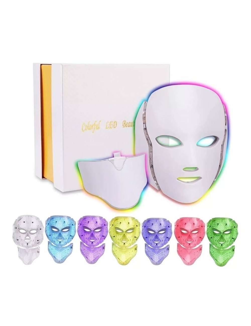 Mascara Facial Led 7 Colores