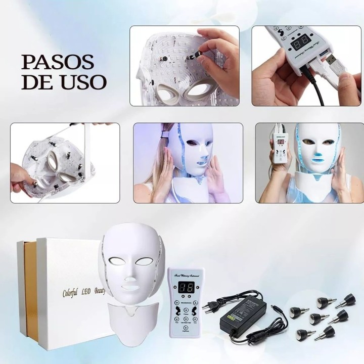Mascara Facial Led 7 Colores