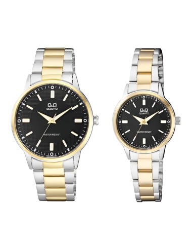 Relojes Pareja Duo Qyq Acero Quartz Ca06j806y + Estuche