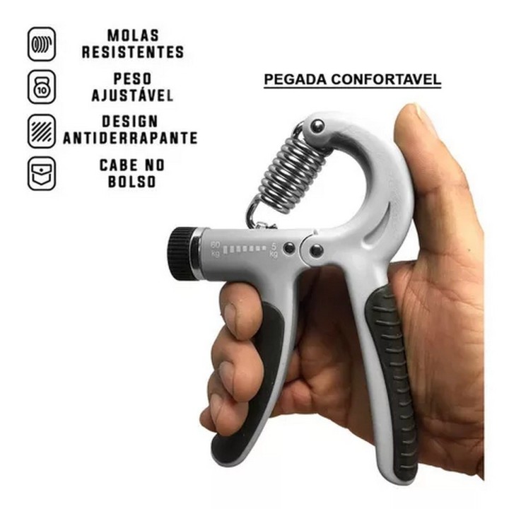 Tensor Hand Grip 60 Kg Contador Fortalece Mano Brazo