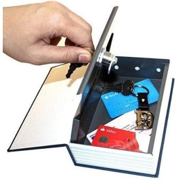 Caja Fuerte Menor Dinero Llave Forma Libro Camuflado + Llave