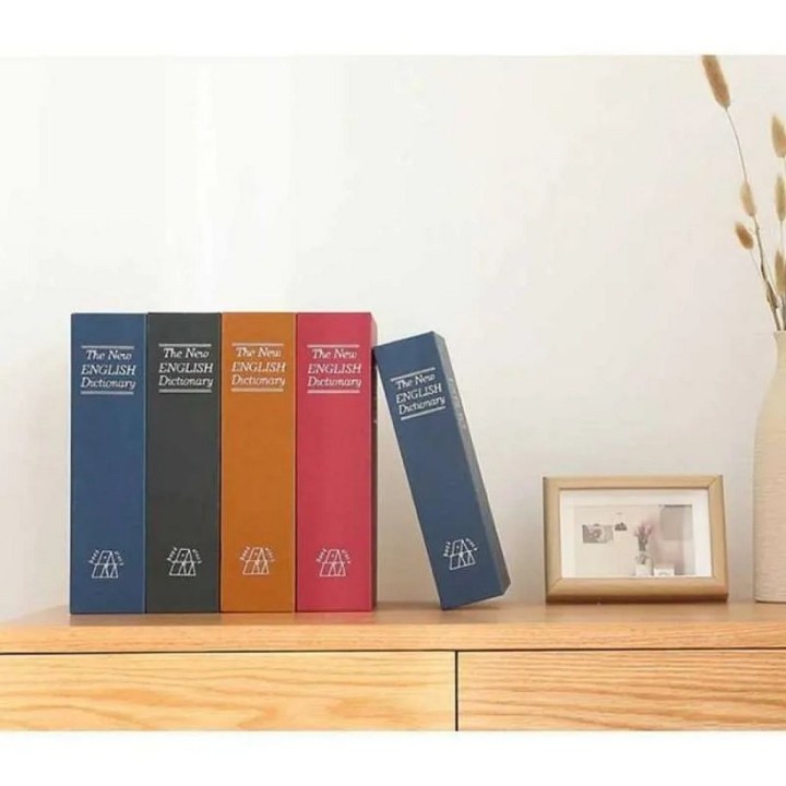 Caja Fuerte Menor Dinero Llave Forma Libro Camuflado + Llave