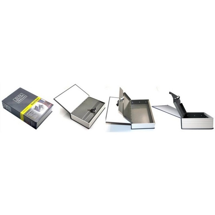 Caja Fuerte Menor Dinero Llave Forma Libro Camuflado + Llave