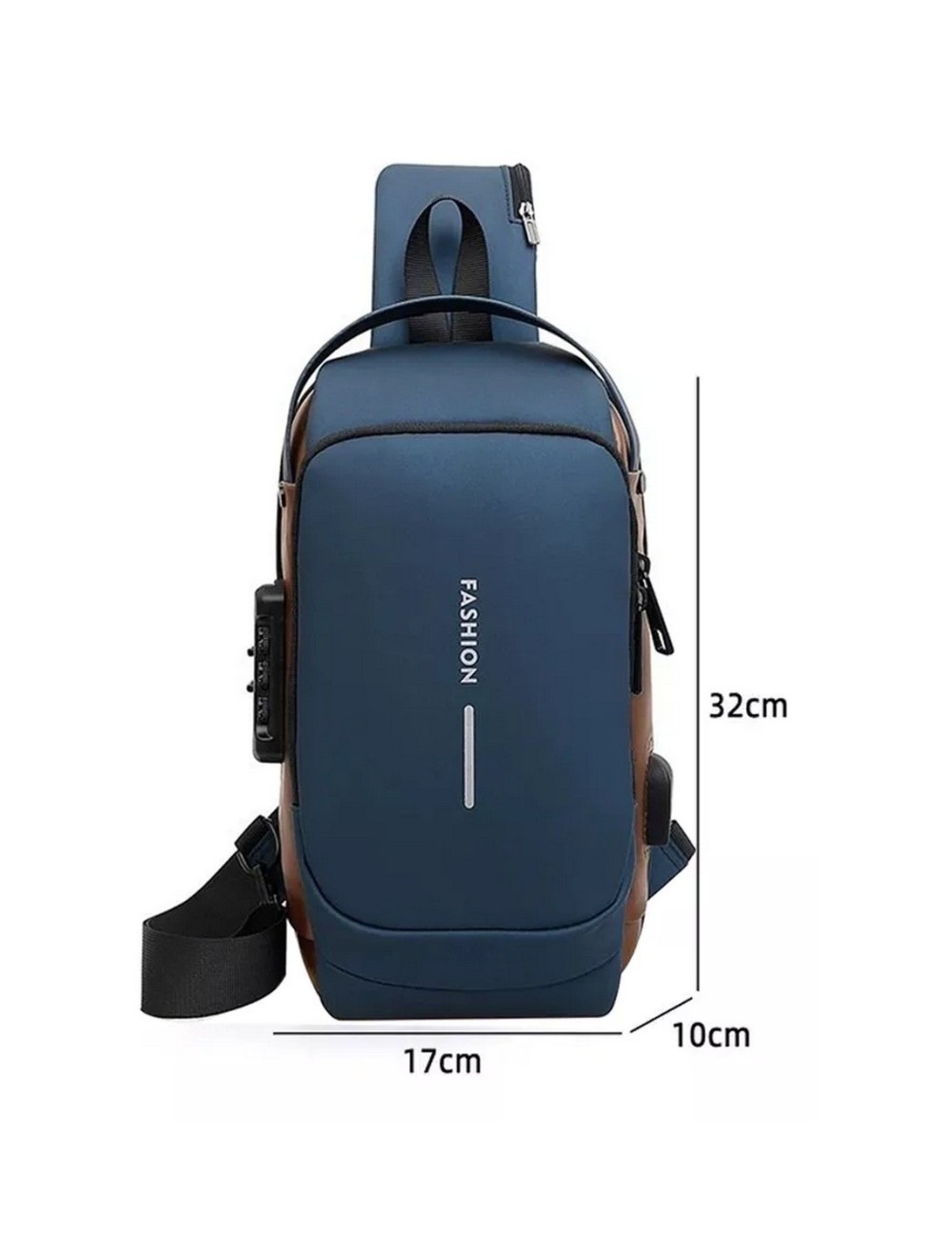 Bolso Manos Libres Tipo Pechero Para Hombre Con Clave