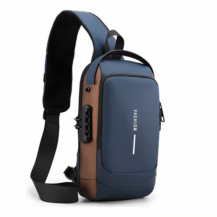 Bolso Manos Libres Tipo Pechero Para Hombre Con Clave
