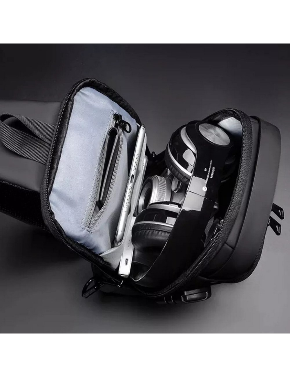 Bolso Manos Libres Tipo Pechero Para Hombre Con Clave